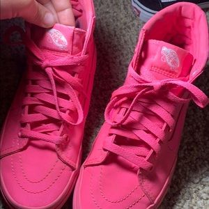 Neon pink vans